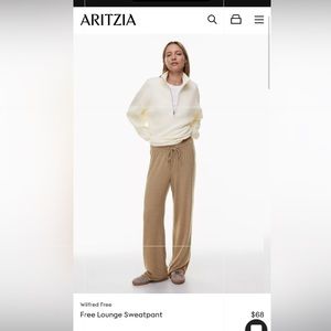 Wilfred free wide leg lounge pant sweats size xs